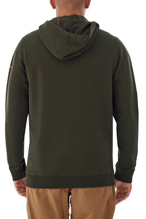 CSC Linear Drifts Erkek Kapüşonlu Sweatshirt - CS0392 Koyu Yeşil - 2
