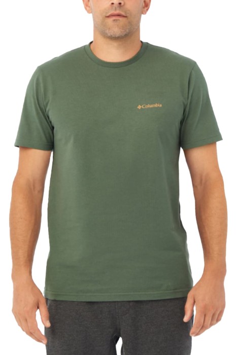 Columbia - CSC M Basic Logo Brushed Erkek Kısa Kollu T-Shirt - CS0282 Yeşil