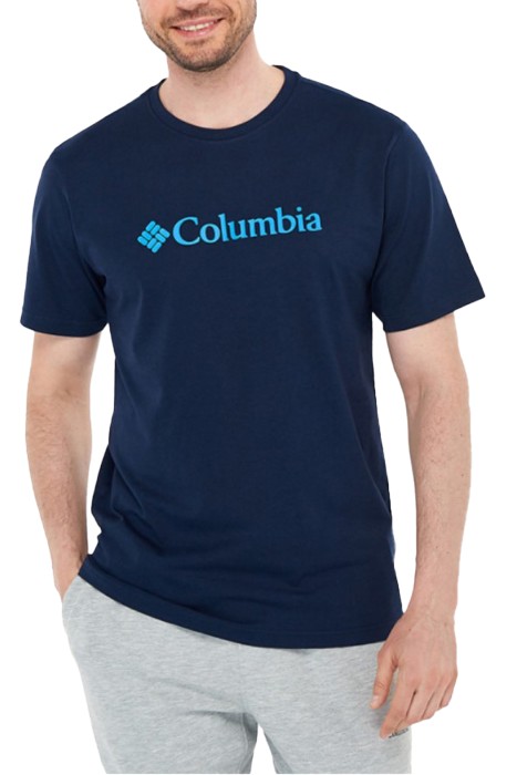 Columbia - CSC M Basic Logo Brushed Erkek Kısa Kollu T-Shirt - CS0287 Koyu Lacivert