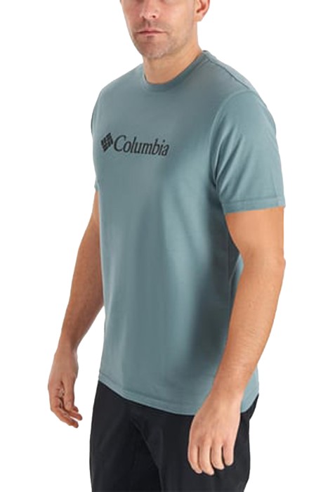 CSC M Basic Logo Brushed Erkek Kısa Kollu T-Shirt - CS0287 Mavi