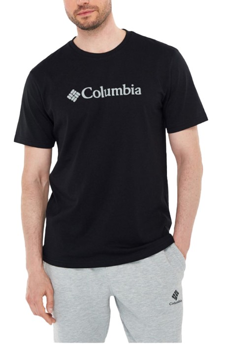 Columbia - CSC M Basic Logo Brushed Erkek Kısa Kollu T-Shirt - CS0287 Siyah