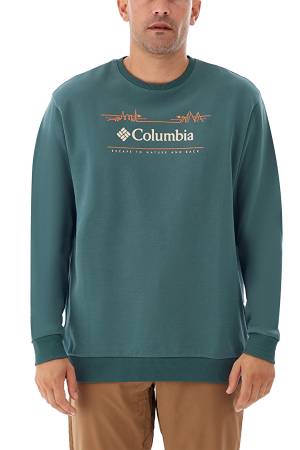 CSC Nature And Back Erkek Sweatshirt - CS0329 Yeşil - 1