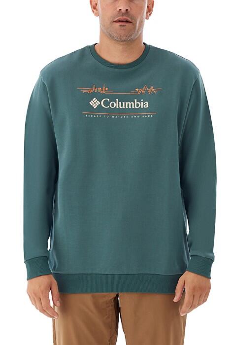CSC Nature And Back Erkek Sweatshirt - CS0329 Yeşil - 1