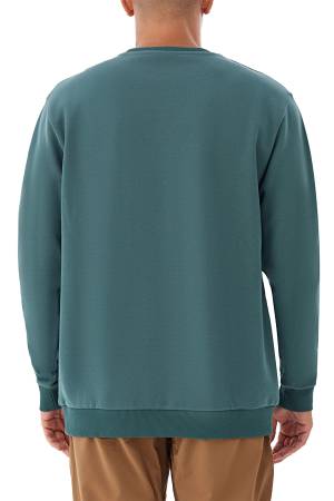 CSC Nature And Back Erkek Sweatshirt - CS0329 Yeşil - 2