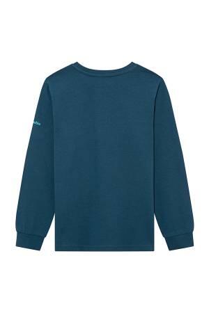 CSC Peekabear Çocuk Uzun Kollu T-Shirt - CS0328 Mavi - Thumbnail