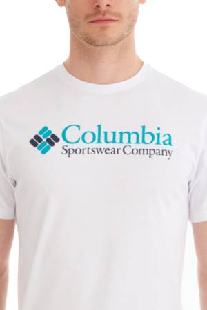 CSC Retro Logo Erkek Kısa Kollu T-Shirt - CS0311 Beyaz - Thumbnail