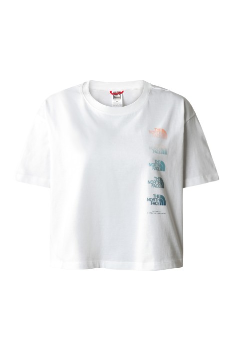 The North Face - D2 Graphic Crop S/S Kadın T-Shirt - NF0A83FA Beyaz