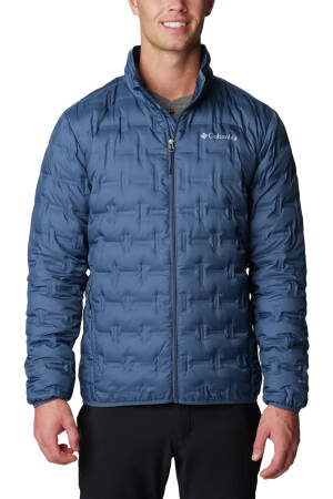 Delta Ridge Down Jacket Erkek Kaz Tüyü Mont - WO0955 Dağ Mavisi - Columbia