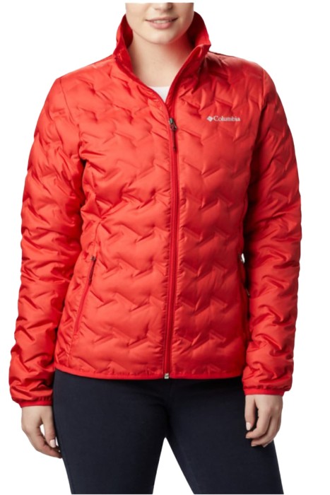 Columbia - Delta Ridge Down Jacket Kadın Kaz Tüyü Mont - WK0259 Kırmızı