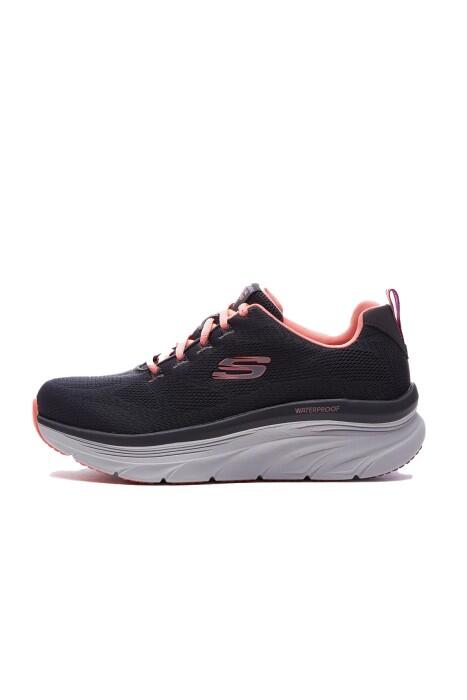 Skechers - D'Lux Walker - Get Oasis Kadın Ayakkabı - 149810 Gri/Mercan