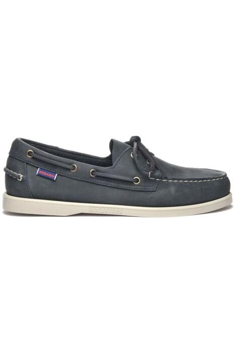 Sebago - Docksİdes Portland Crazy Horse Erkek Deri Ayakkabı - 70015H0 Lacivert