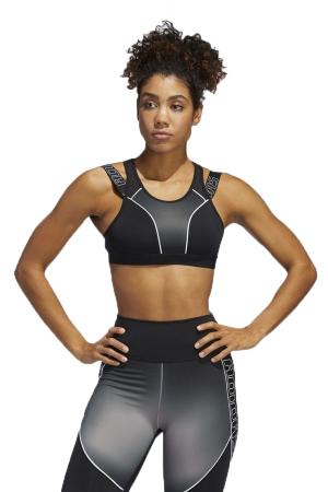 Don't Rest Sport Hack Kadın Bra - GC7684 Siyah/Gri - 3