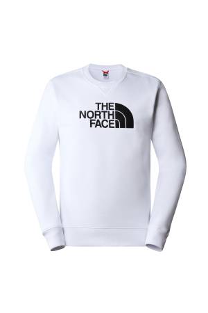 Drew Peak Crew Erkek SweaShirt - NF0A4SVR Beyaz/Siyah - The North Face