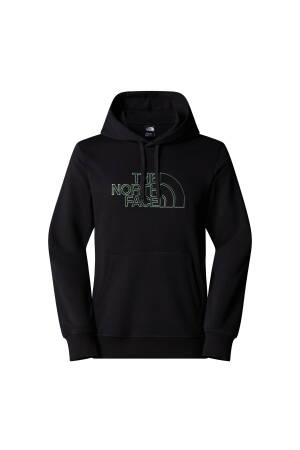 Drew Peak Light Regular Erkek Kapüşonlu SweatShirt - NF0A8C1B Siyah - 1