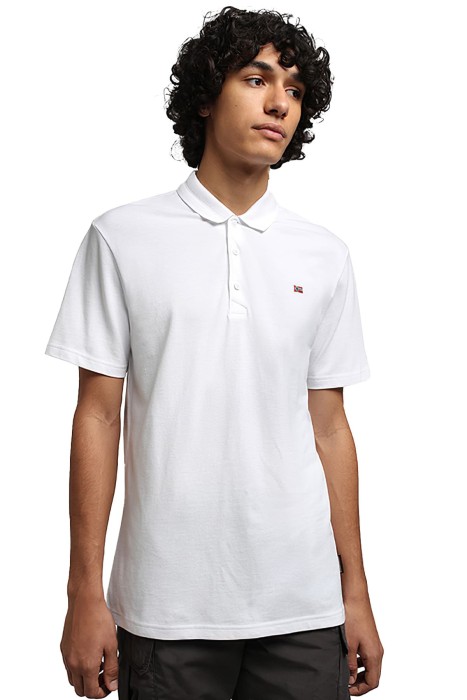 Napapijri - Ealis Ss 1 Polo Yaka T-Shirt - NP0A4GDK Beyaz