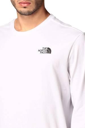 Easy Tee Erkek Uzun Kollu T-Shirt - NF0A2TX1 Beyaz/Siyah - Thumbnail