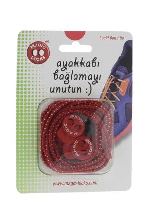Elastik Ayakkabı Bağcığı - 11A1 Mavi/Kırmızı - Magic Locks