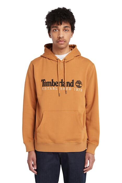 Timberland - Embroidery Logo Brush Back Erkek SweatShirt - TB0A5NR2 Açık Kahverengi