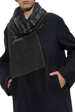 Emporio Armani Erkek Atkı - 6250723F364 Siyah/Gri - Emporio Armani