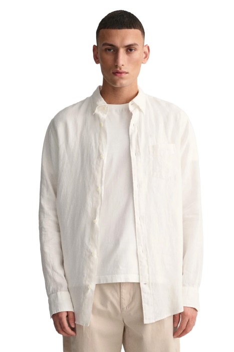 Gant - Erkek Keten Gömlek - 3230085 Beyaz