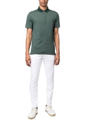 Erkek Polo T-Shirt - 50486175 Açık Yeşil - Thumbnail