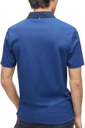 Erkek Polo T-Shirt - 50486175 Koyu Mavi - Thumbnail