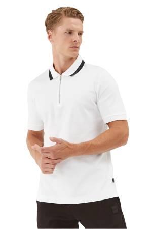 Erkek Polo T-Shirt - 50494662 Beyaz - Thumbnail