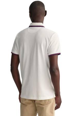 Erkek Polo Yaka T-Shirt - 2003170 Beyaz - Thumbnail