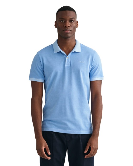 Gant - Erkek Polo Yaka T-Shirt - 2043005 Açık Mavi