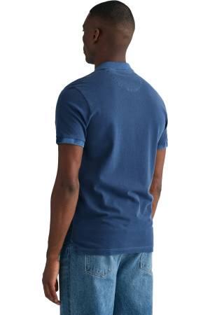 Erkek Polo Yaka T-Shirt - 2043005 Fars Mavisi - Thumbnail