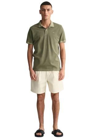 Erkek Polo Yaka T-Shirt - 2043005 Yeşil - Thumbnail