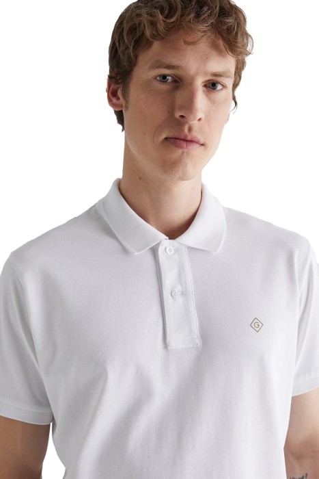 Erkek Polo Yaka T-Shirt - 2423111T Beyaz