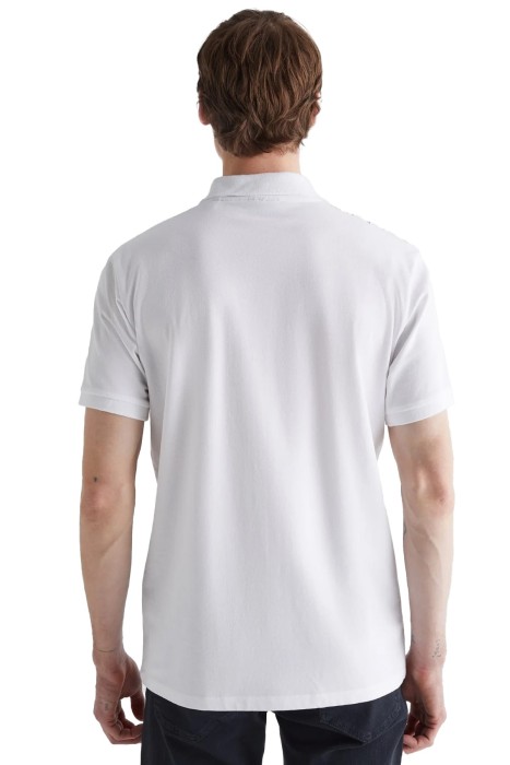 Erkek Polo Yaka T-Shirt - 2423111T Beyaz