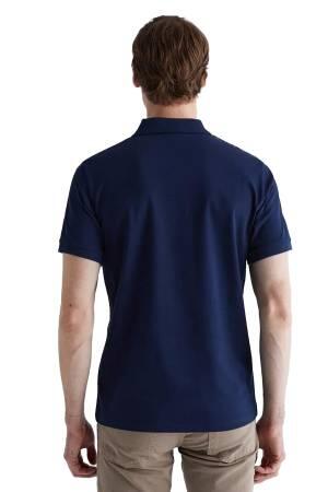 Erkek Polo Yaka T-Shirt - 2423111T Lacivert - Thumbnail