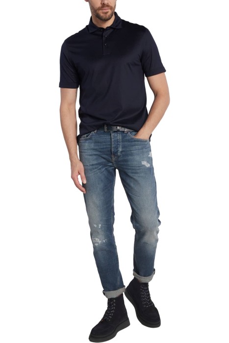 Erkek Polo Yaka T-Shirt - 50491137 Koyu Mavi