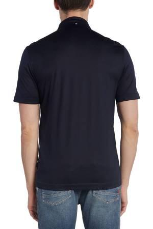 Erkek Polo Yaka T-Shirt - 50491137 Koyu Mavi - Thumbnail
