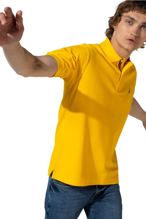 Nautica - Erkek Polo Yaka T-Shirt - K41000T Sarı