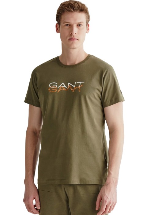 Gant - Erkek T-Shirt - 2323103T Yeşil
