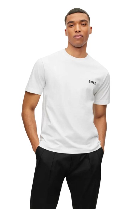 Boss - Erkek T-Shirt - 50494074 Beyaz