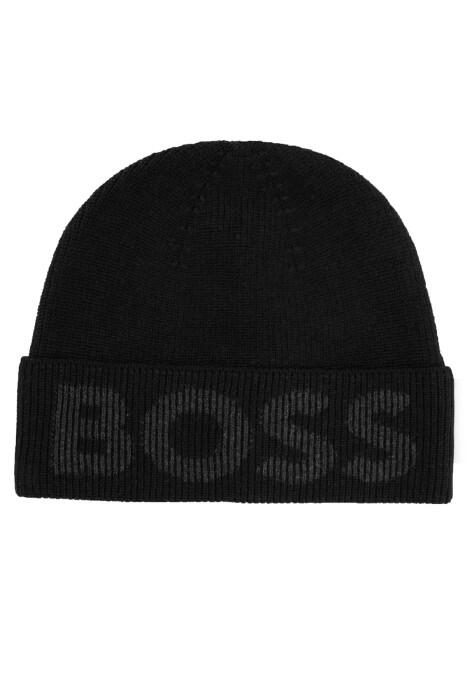 Boss - Erkek Tek Yönlü Bere-50475939 Siyah