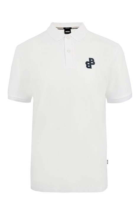 Boss - Erkek Uzun Kollu Polo T-Shirt - 50494953 Beyaz