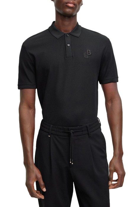 Boss - Erkek Uzun Kollu Polo T-Shirt - 50494953 Siyah
