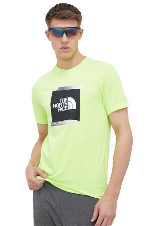 Es Graphic S/S Tee Erkek T-Shirt - NF0A83FM Neon Sarı - Thumbnail