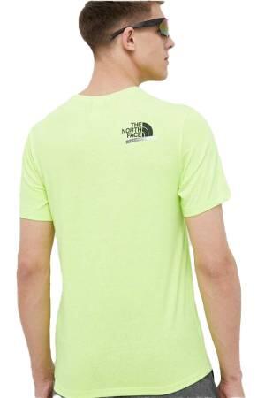 Es Graphic S/S Tee Erkek T-Shirt - NF0A83FM Neon Sarı - Thumbnail