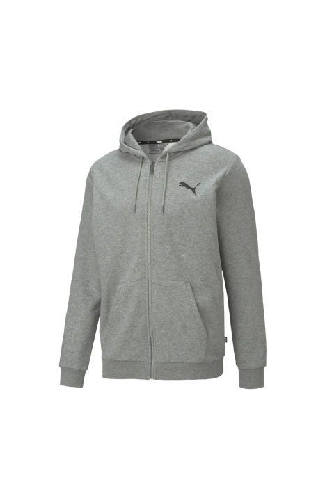 Ess Small Logo Fz Erkek Kapüşonlu SweatShirt - 586704 Gri - 1