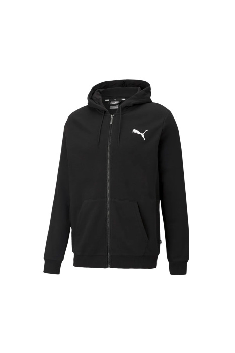 Ess Small Logo Fz Erkek Kapüşonlu SweatShirt - 586704 Siyah - 1
