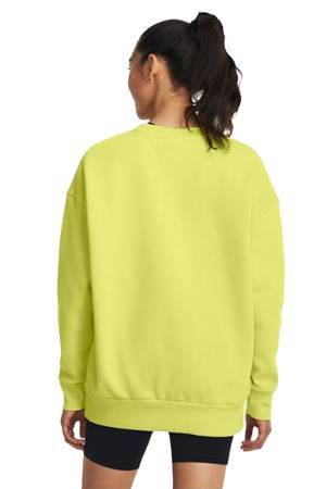Essential Flc Os Crew Kadın SweatShirt - 1379475 Neon Sarı/Beyaz - Thumbnail