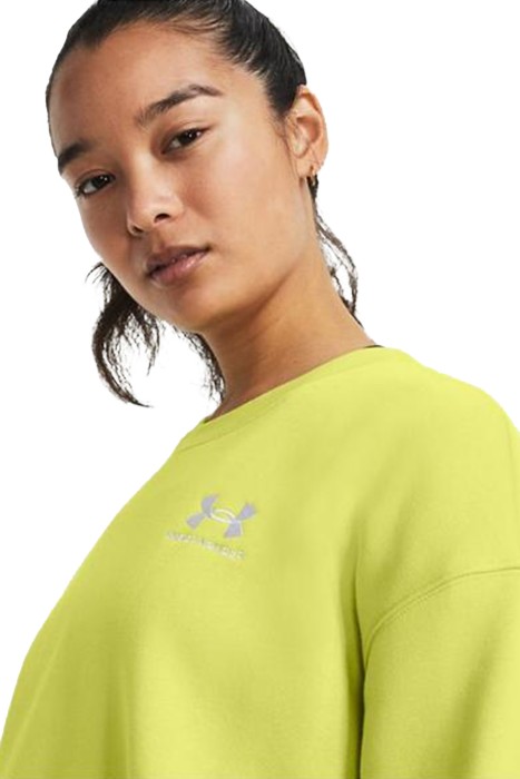 Essential Flc Os Crew Kadın SweatShirt - 1379475 Neon Sarı/Beyaz