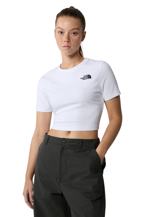 Essential Kadın Crop T-Shirt - NF0A55AO Beyaz - 1