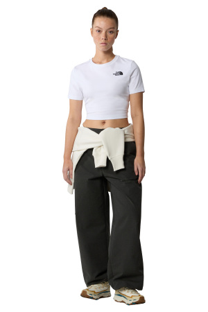 Essential Kadın Crop T-Shirt - NF0A55AO Beyaz - 2